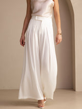 [White] SilkSilky-CA Women's Pants 007
