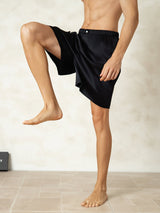 [Black] SilkSilky-CA Mens Sleep Bottoms 004
