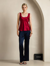 [Wine] SilkSilky-CA Sleeveless Camisole 006