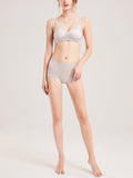 SilkSilky CA Silk Knitted Bra Gray 003