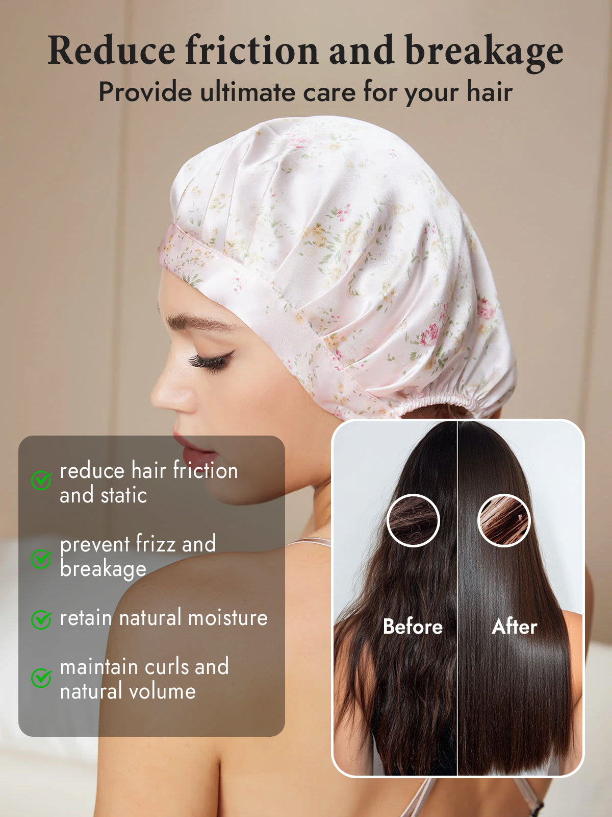 [Multi] SilkSilky-CA Pure Silk Sleep Cap 004