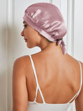 SilkSilky CA Pure Silk Sleep Cap PaleMauve 005