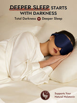 [Dark Blue] SilkSilky-CA 22Momme Eye Mask 005