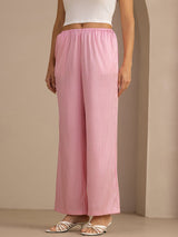 [Pink Pinstripe] SilkSilky-CA Womens Pants 003