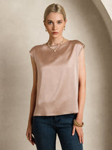 [Tuscany] SilkSilky-CA Cap Sleeve Round Neck Women's T-Shirt 001
