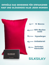 [Wine] SilkSilky-CA 19Momme Pure Silk Pillowcase 002