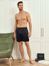 [Black] SilkSilky-CA Mens Sleep Bottoms 004
