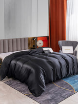 [Black] SilkSilky-CA 22Momme Duvet Covers 002