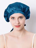 SilkSilky CA Pure Silk Sleep Cap Teal 001