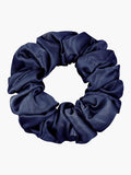 SilkSilky-CA 19Momme Pure Silk Scrunchie DarkBlue 004