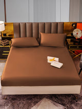 [Coffee] SilkSilky-CA 22Momme Bedding Set 001