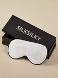 SilkSilky CA 19Momme Pure Silk Eye Mask DarkGreen 002