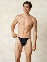 [Black] SilkSilky-CA Pure Silk Men's Underwear 005