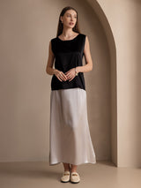 [Black] SilkSilky-CA Sleeveless Round Neck Camisole 005