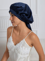 [Dark Blue] SilkSilky-CA Sleep Cap 002