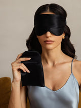 [Black] SilkSilky-CA Eye Mask 004