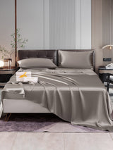 [Gray] SilkSilky-CA 22Momme Pure Silk Bedding Set 001,