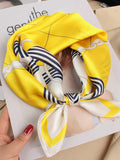 SilkSilky CA Pure Silk Scarf Yellow 001