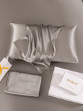 SilkSilky-CA 19Momme Pure Silk Pillowcase Gray 007