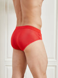 SilkSilky CA Silk Knitted Mens Underwear Red 005