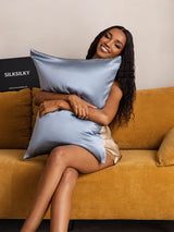 [Grayish Blue] SilkSilky-CA 19Momme Pure Silk Pillowcase 007