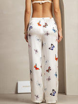 [White Butterfly] SilkSilky-CA 19Momme Silk Womens Pants 002
