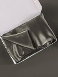 SilkSilky CA 22Momme Pure Silk Pillowcase DarkGray 006