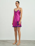 SilkSilky-CA-Pure-Silk-Sleeveless-V-Neck-Nightgown-Deep-Pink-004