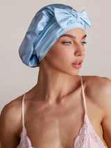 [Sky Blue] SilkSilky-CA Sleep Cap 001