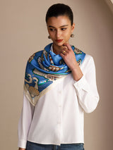 [Blue Fish] SilkSilky-CA Scarf 004