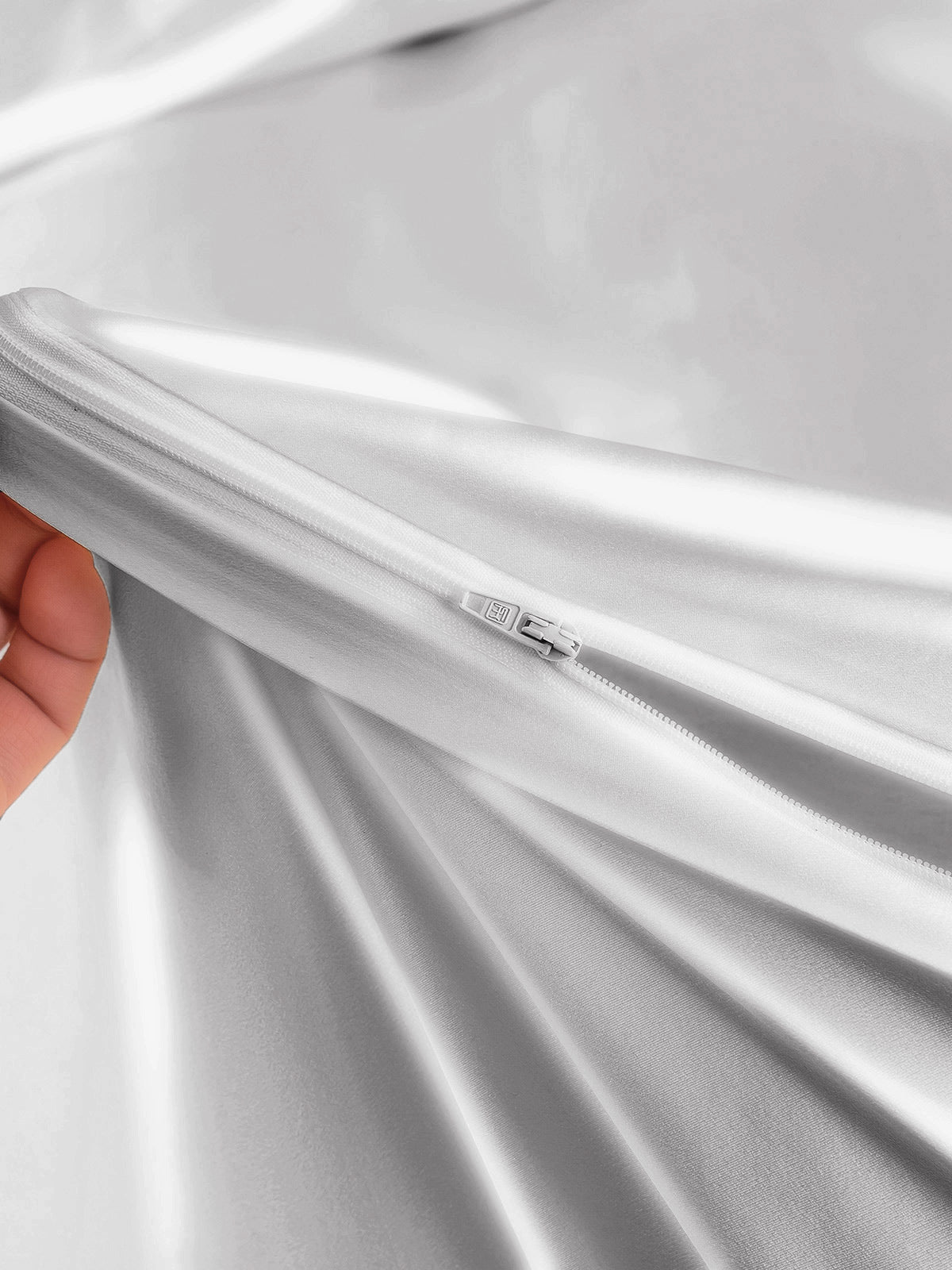 [Silver] SilkSilky-CA 25Momme Pure Silk Bedding Set 005