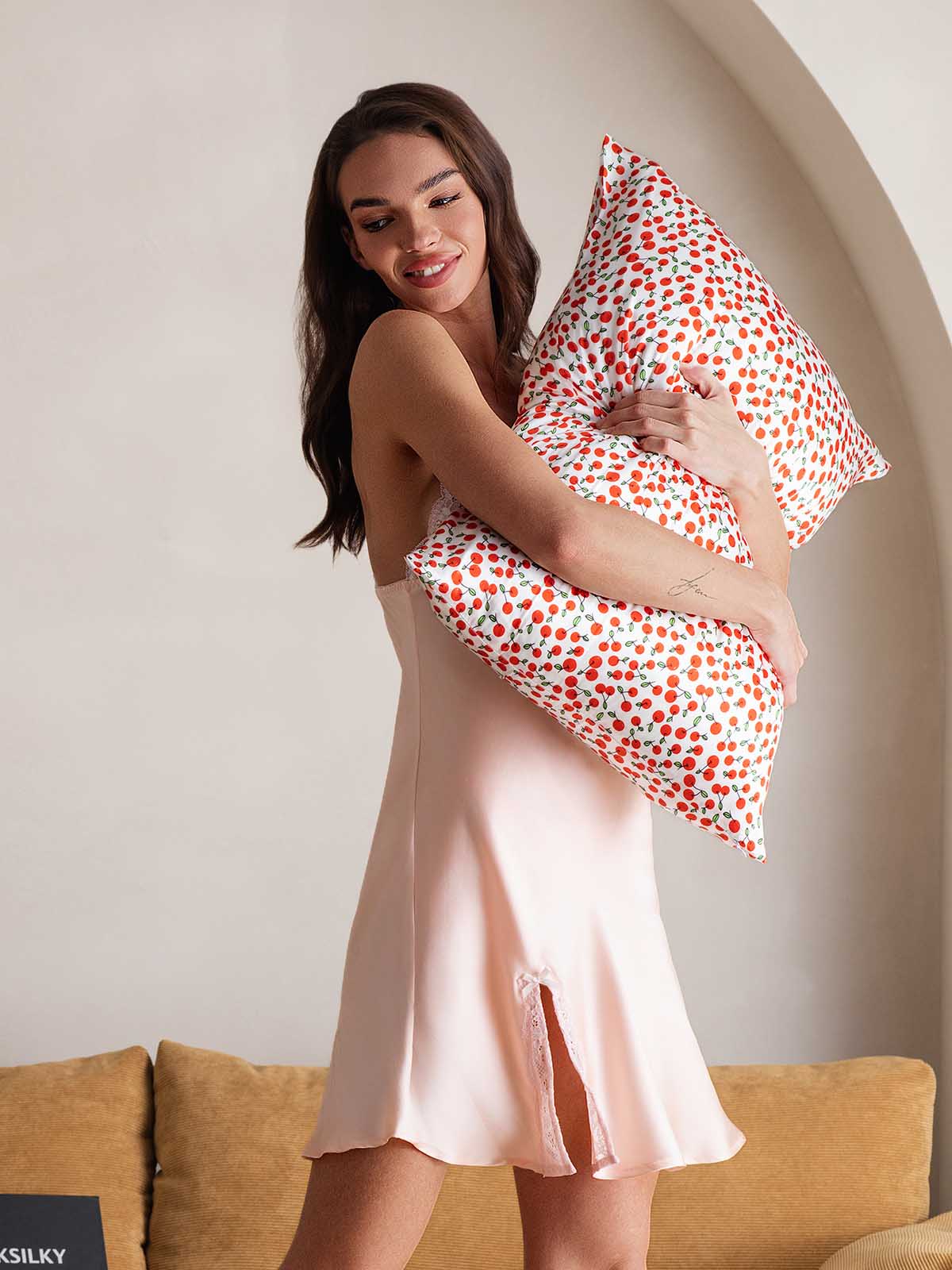 100% Organic Pure Silk Printed Pillowcase