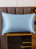 SilkSilky-CA 19Momme Pure Silk Pillowcase LightBlue 001