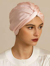 [Pink] SilkSilky-CA 22Momme Sleep Cap 001
