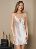 SilkSilky-CA-Pure-Silk-Sleeveless-Tie-Neck-Nightgown-Beige-004