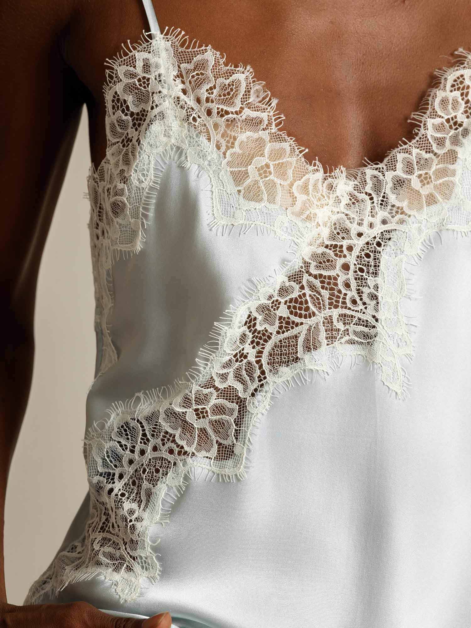 [LightBlue] SilkSilky-CA Pure Silk Camisoles 004