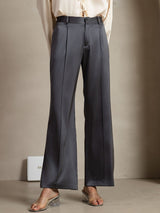 [Dark Gray] SilkSilky-CA 19Momme Silk Womens Pants 005,