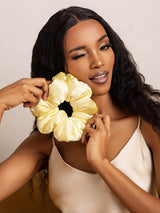 [Yellow] SilkSilky-CA Scrunchie 002