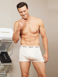 SilkSilky CA Silk Knitted Mens Underwear Beige 001