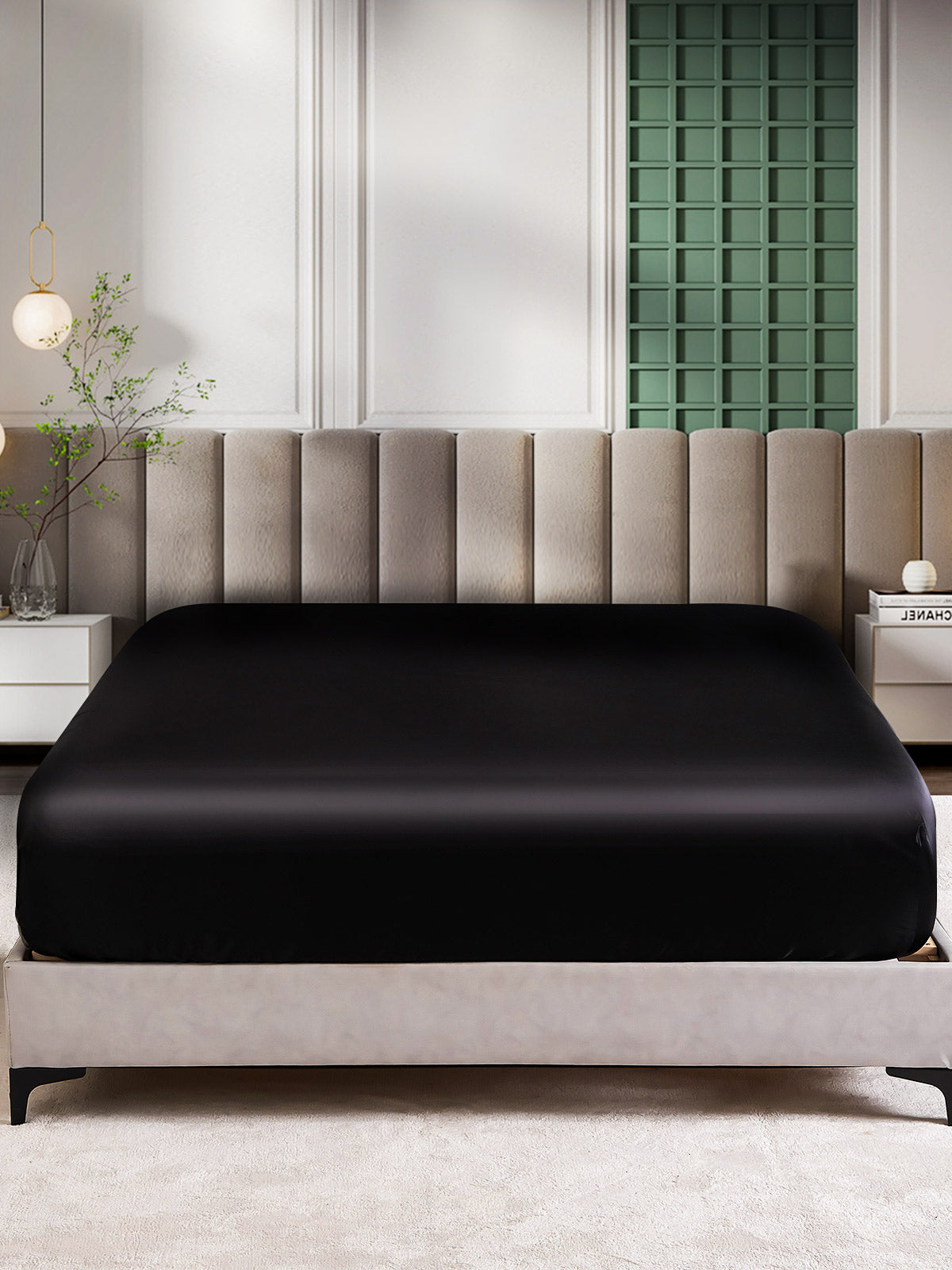[Black] SilkSilky-CA 25Momme Sheet 002