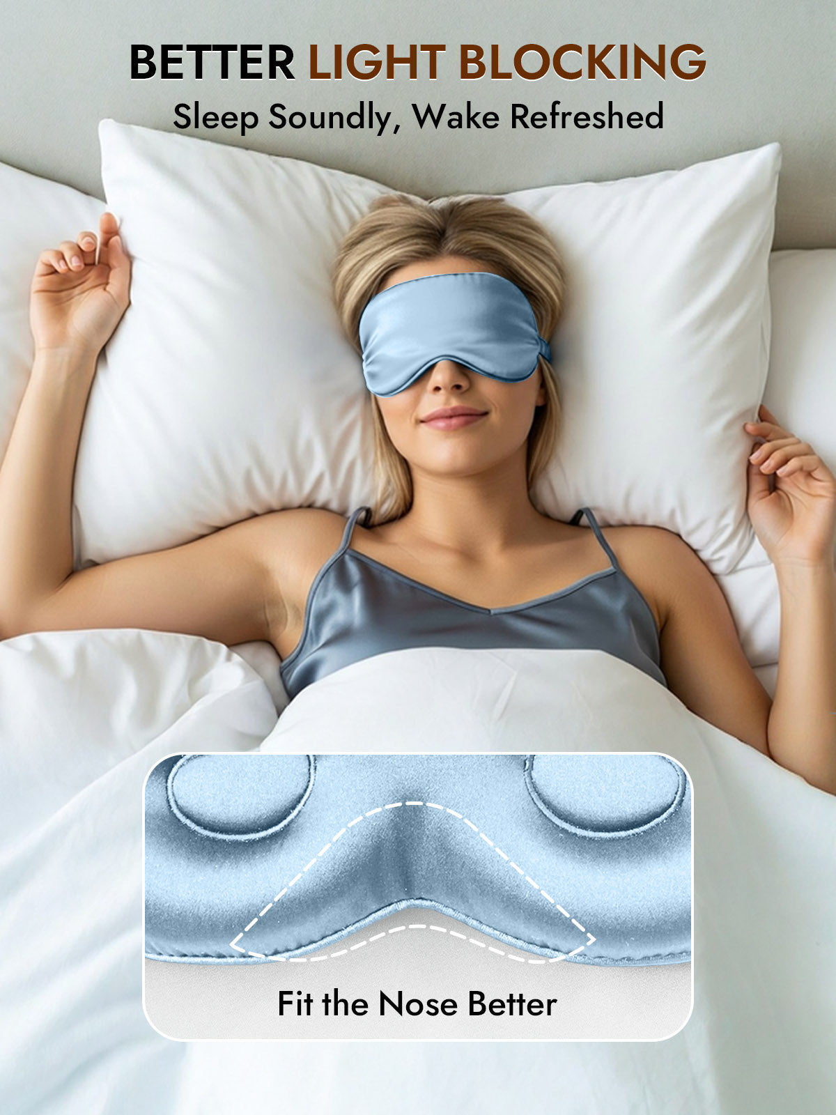 [Light Blue] SilkSilky-CA Eye Mask 003