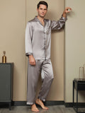 SilkSilky-CA-Pure-Silk-Long-Sleeve-Lapel-Men's-Pajamas-Gray-005