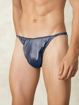 [Grayish Blue] SilkSilky-CA Pure Silk Men's Underwear 004