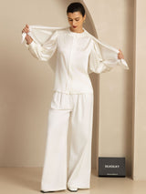 [White] SilkSilky-CA Scarf 004