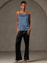 [Real Teal] SilkSilky-CA Spaghetti Strap Camisole 005