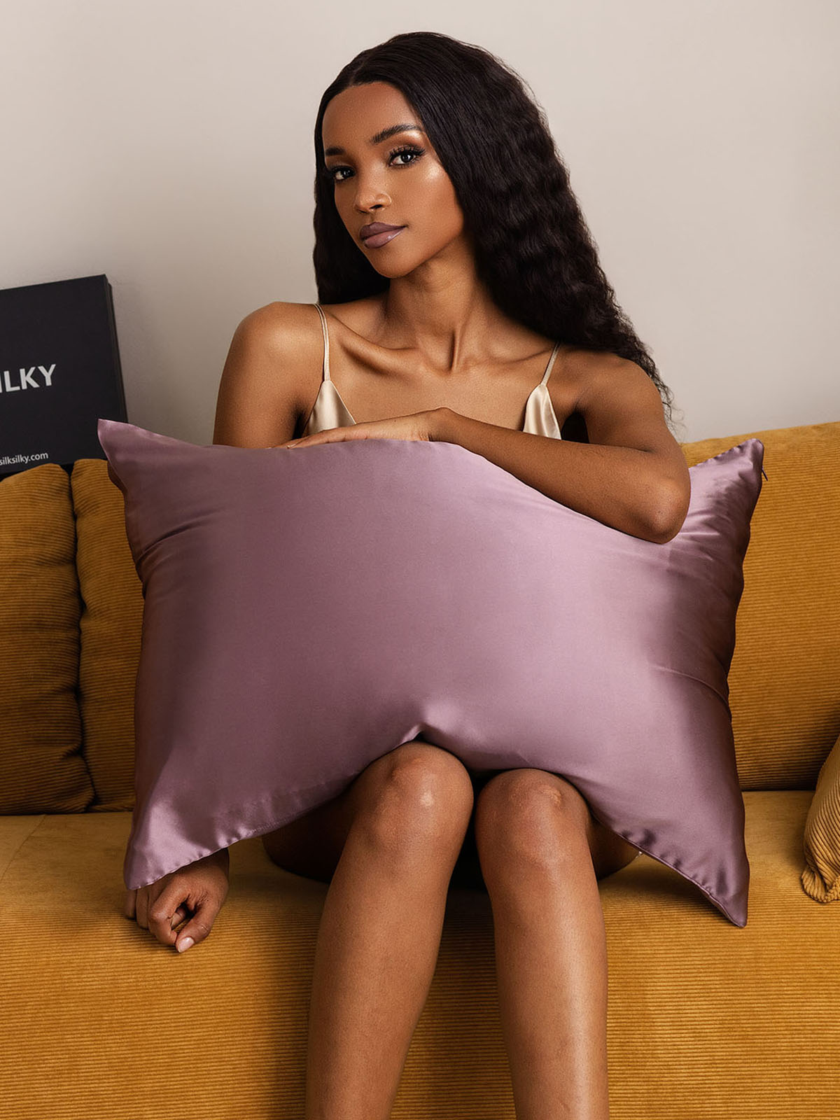 [Deep Purple] SilkSilky-CA 22Momme Pure Silk Pillowcase 001