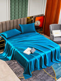 SilkSilky CA 25Momme Pure Silk Bedding Set Teal 003