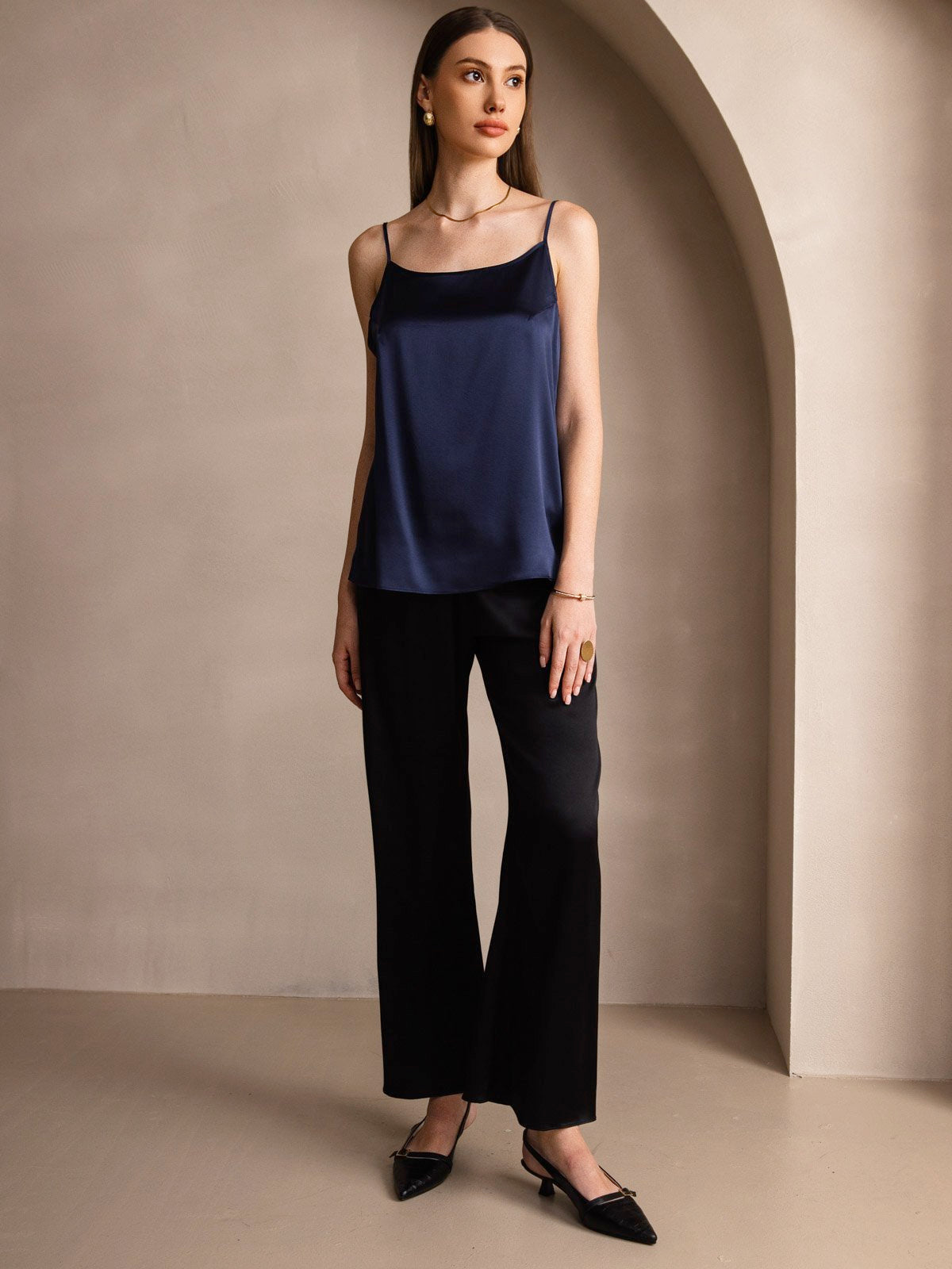 [Dark Blue] SilkSilky-CA 19Momme Silk Camisoles 006