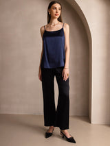 [Dark Blue] SilkSilky-CA Spaghetti Strap Camisole 006
