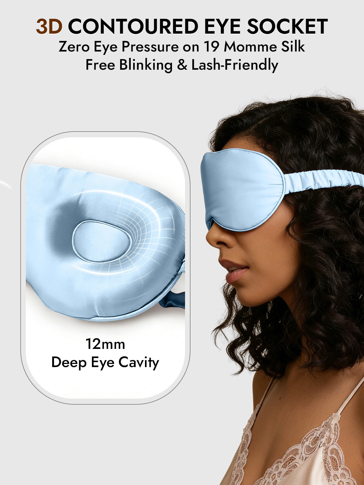 [Light Blue] SilkSilky-CA Eye Mask 004